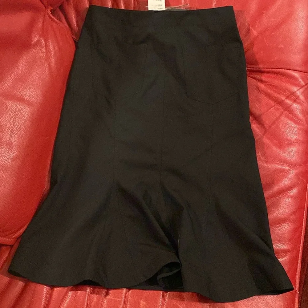 VINTAGE NWT Chanel Black Nylon Skirt
